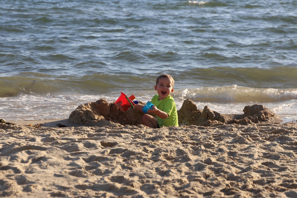 Am Strand vor der Haustür