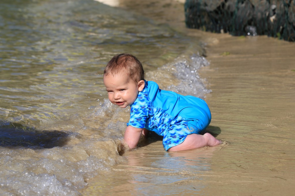 Lasse badet